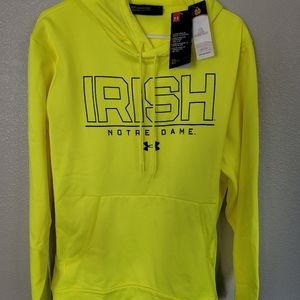 Under Armour Notre Dame sweatshirt (chartreuse)